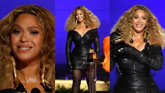Grammy 2021: Beyonce z ODMIENIONĄ TWARZĄ triumfuje na gali w za małej sukience (ZDJĘCIA)