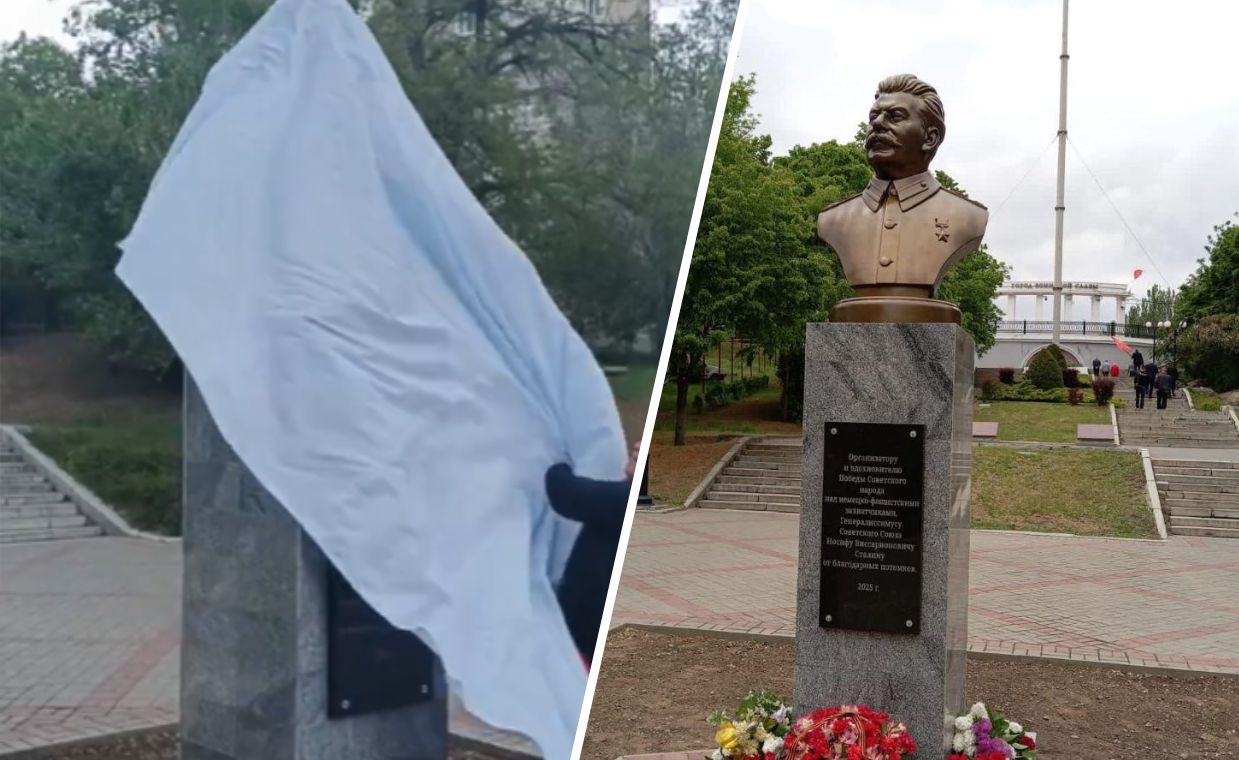 Stalin statue sparks controversy in occupied Melitopol