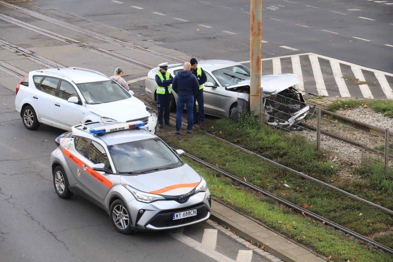 Wypadek mustanga we Wrocławiu