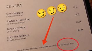 Spojrzał na menu i zrezygnował z obiadu. Oburzyła go wysokość opłaty