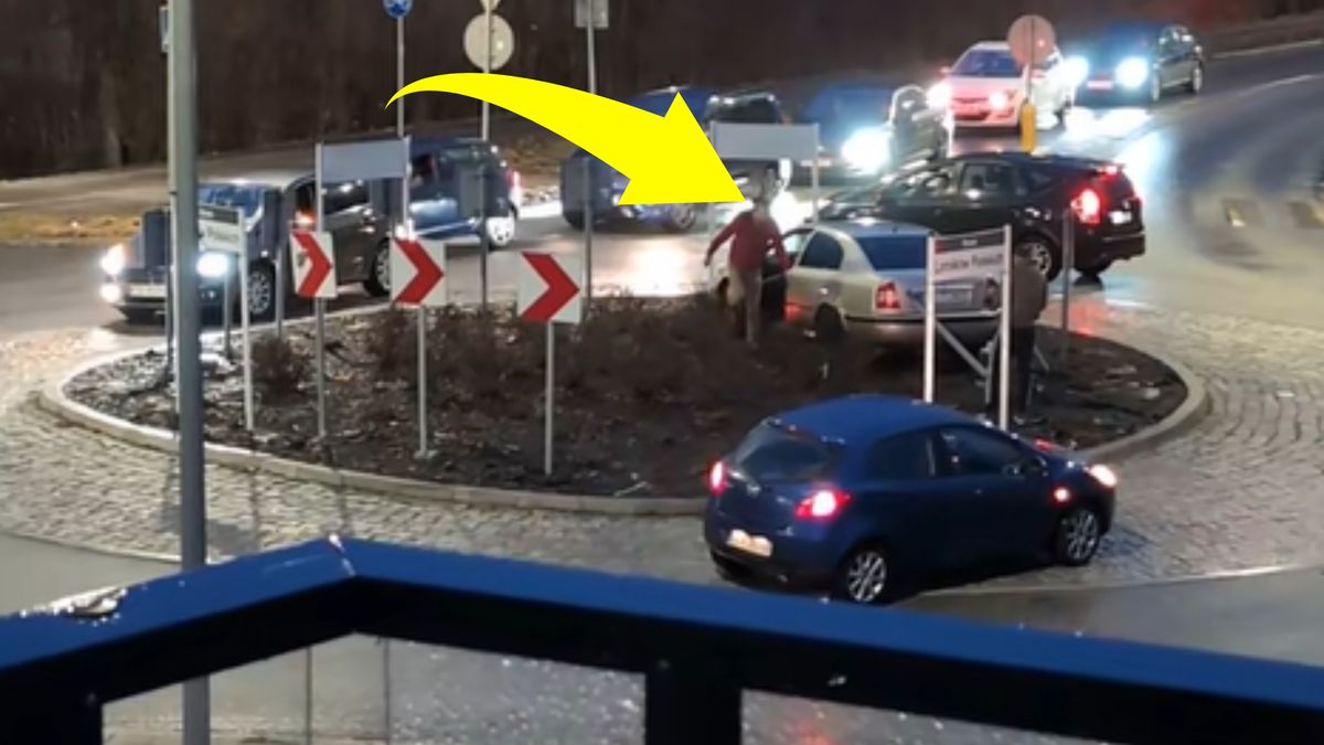 Taki widok na rondzie.