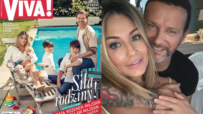 Małgorzata Rozenek i Radosław Majdan pozują na okładce "Vivy"