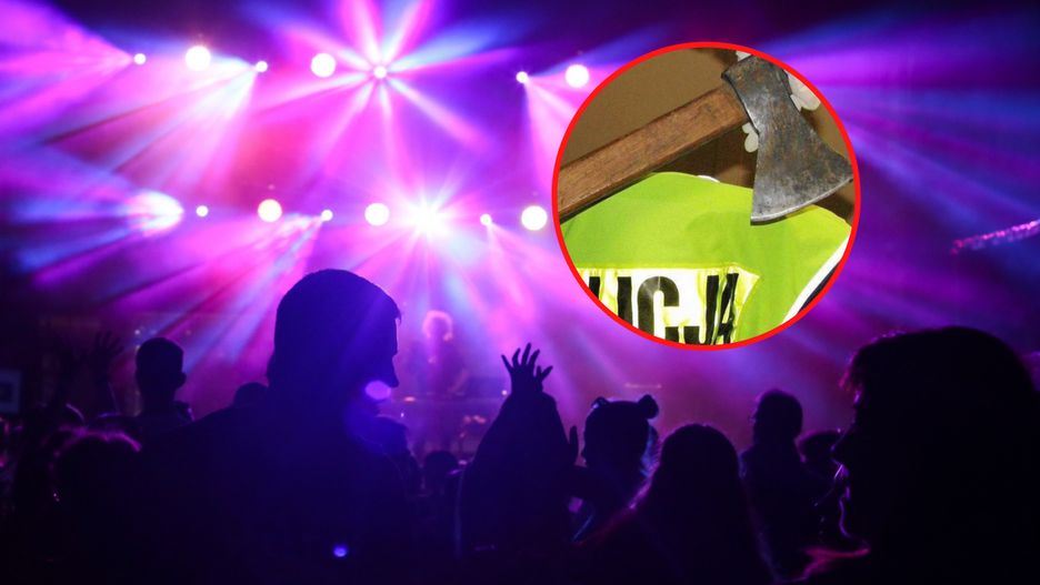 39-latek zaatakował siekierą ochroniarza