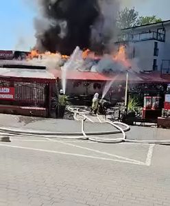 Pożar we Władysławowie. Ewakuowano Biedronkę