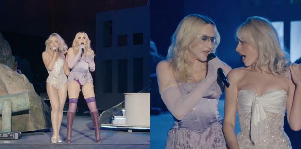Madonna wywija u boku Sabriny Carpenter na Coachelli i śmieje się z jej wzrostu: "Pierwszy raz występuję z kimś niższym ode mnie" (WIDEO)