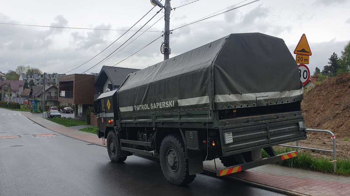 Akcja saperów w Wieliczce