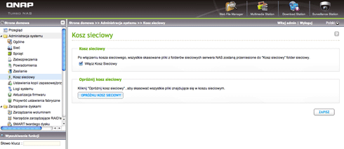 QNAP Kosz sieciowy