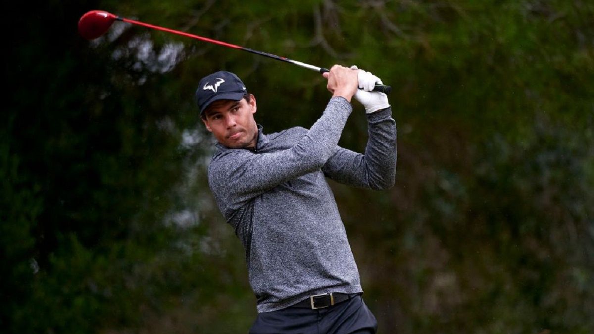 Rafael Nadal na turnieju golfowym
