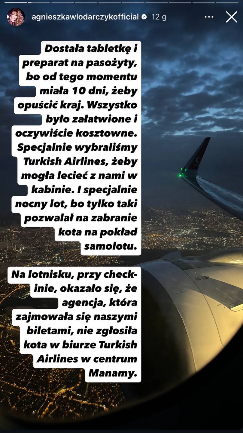 Agnieszka Włodarczyk musiała porzucić kotkę na lotnisku