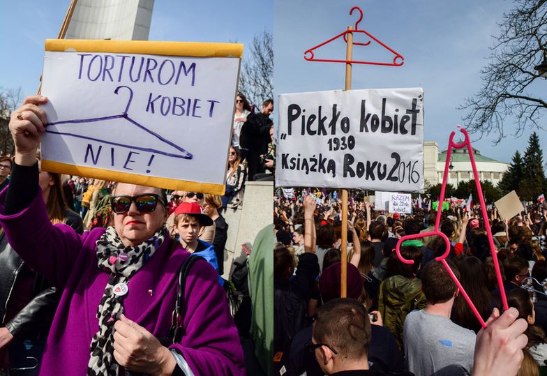 Transparenty na demonstracjach przeciwko ustawie antyaborcyjnej!