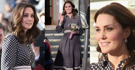 Ciężarna księżna Kate w sukience za półtora tysiąca