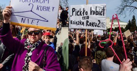 Transparenty na demonstracjach przeciwko ustawie antyaborcyjnej! (ZDJĘCIA)