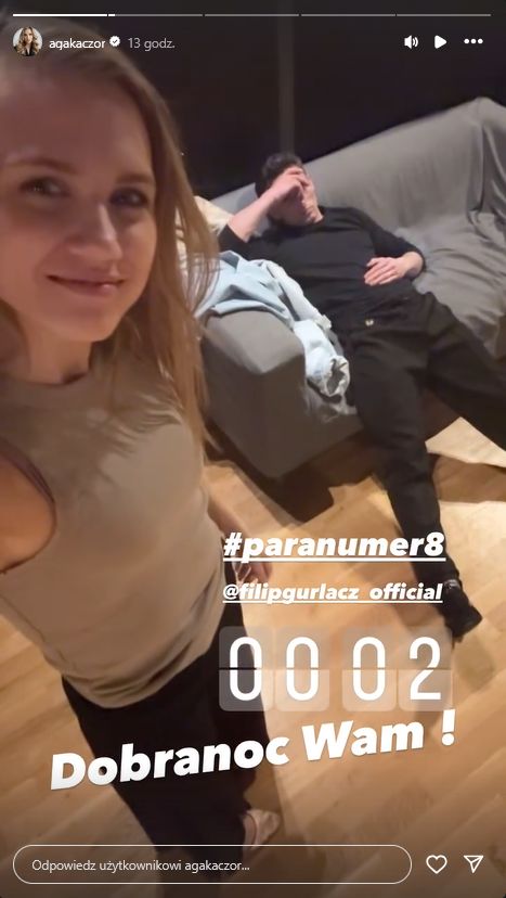 Agnieszka Kaczorowska i Filip Gurłacz