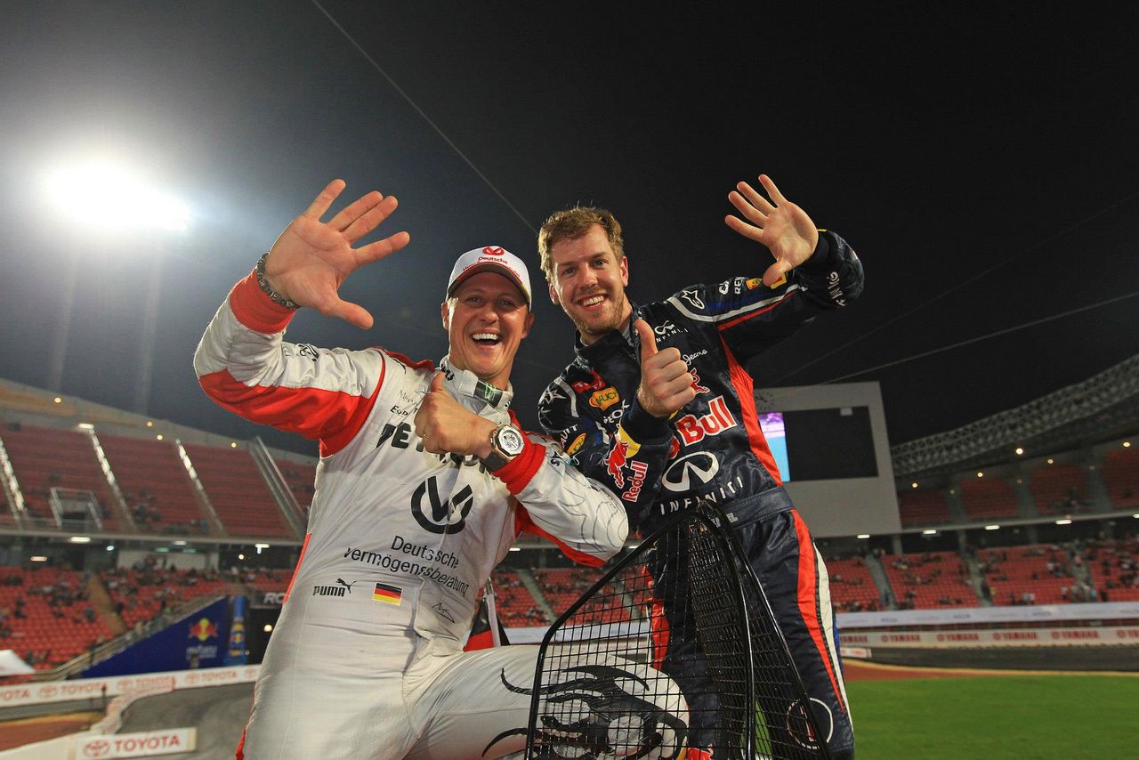 Sebastian Vettel i Michael Schumacher