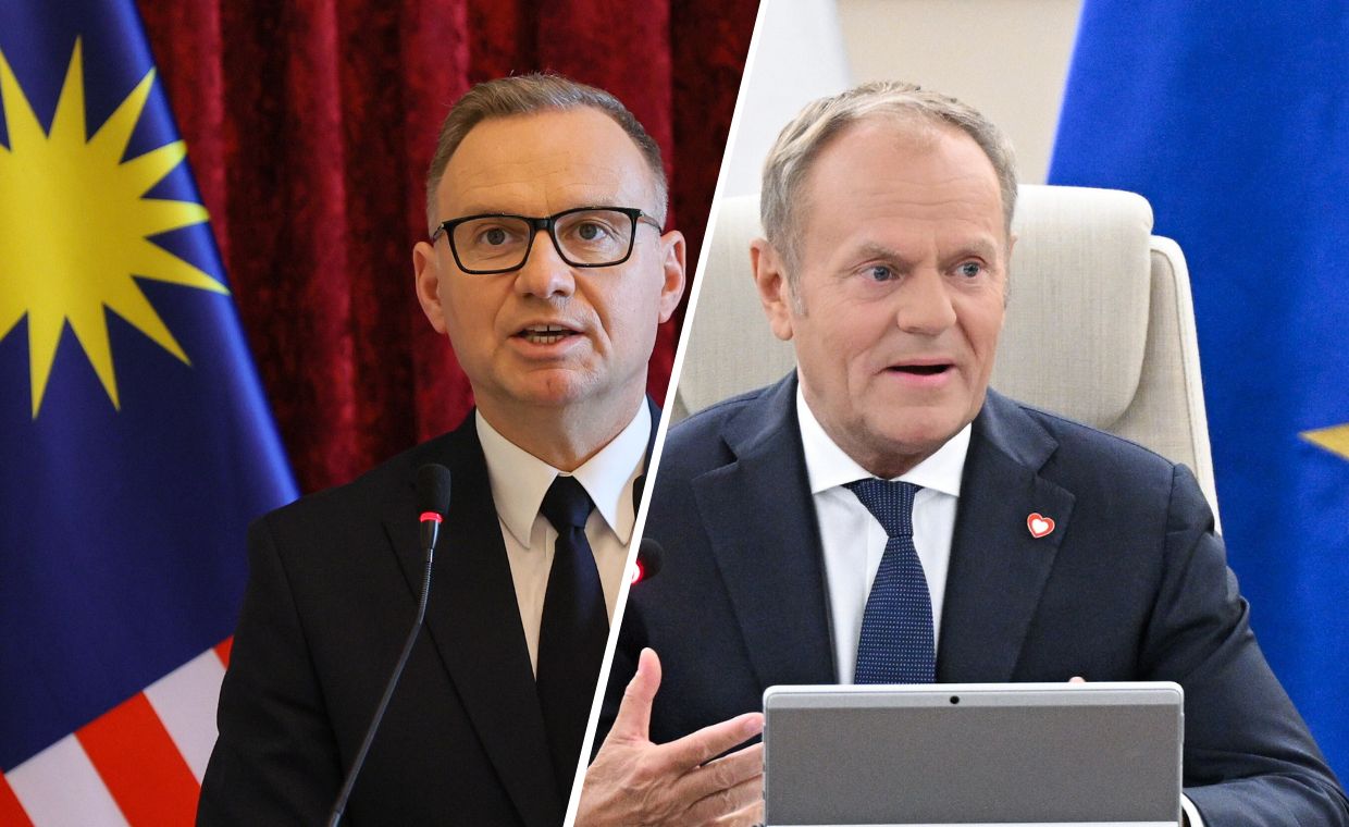 Andrzej Duda i Donald Tusk