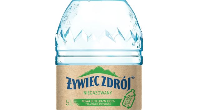 Żywiec Zdrój: butelka w całości z PET z recyklingu