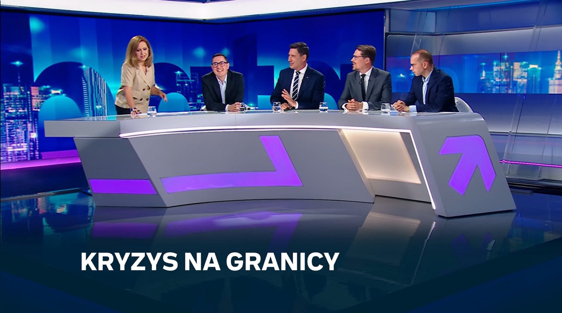 Kadr z programu "Debata dnia"