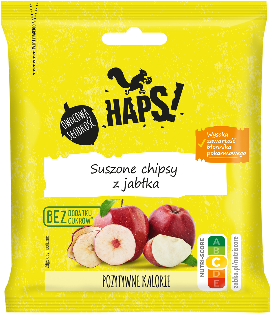 Suszone chipsy z jabłka HAPS!
