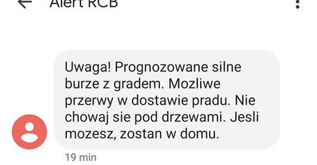 Alert RCB rozsyła SMS-y do mieszkańców woj. lubelskiego. Dlaczego?