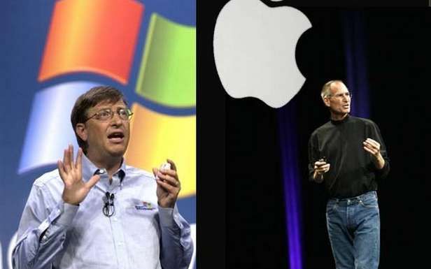 Bill Gates i Steve Jobs (Fot. IctBusiness.it)