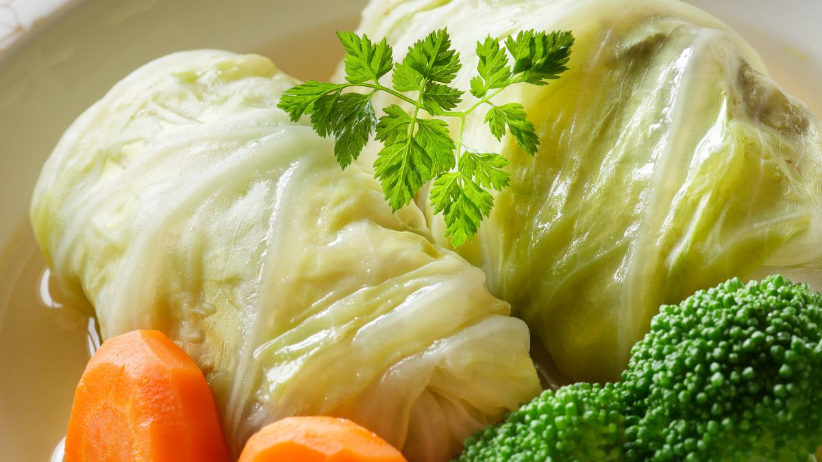 Gołąbki z kiszoną kapustą i kaszą