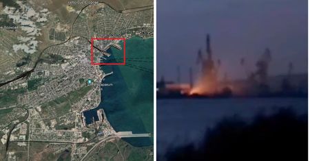 Potężny atak na Krym. Port w ogniu