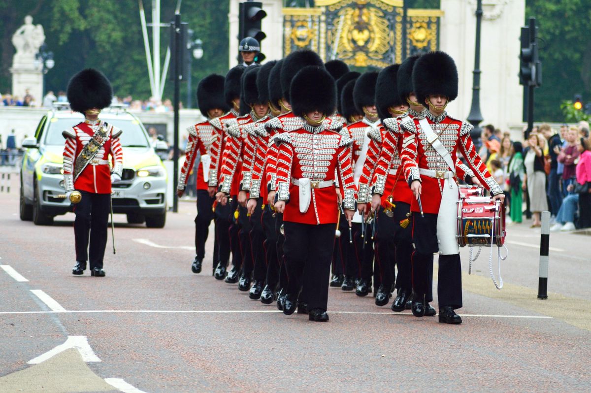 Parada kompani honorowej w Londynie