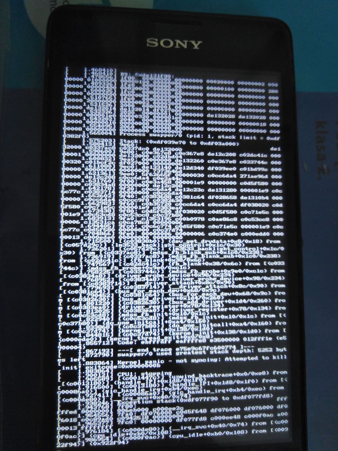 Framebuffer console na telefonie z Androidem (Snapdragonie)