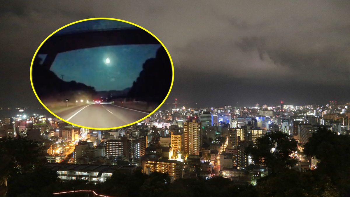 Kula ognia rozświetliła niebo nad Japonią 