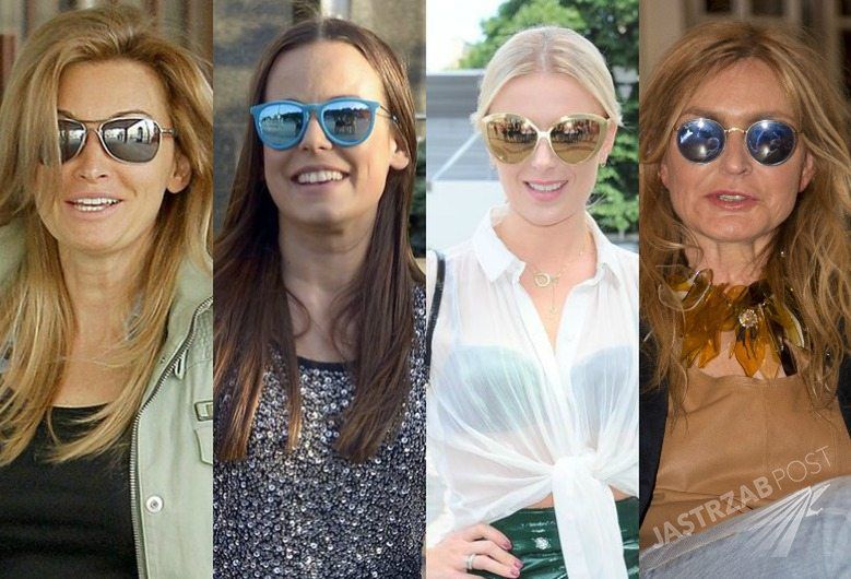 Okulary lustrzanki to hit tego lata! Pokochały je Edyta Górniak, Kinga Rusin, Halina Mlynkova i Monika Olejnik [dużo zdjęć]