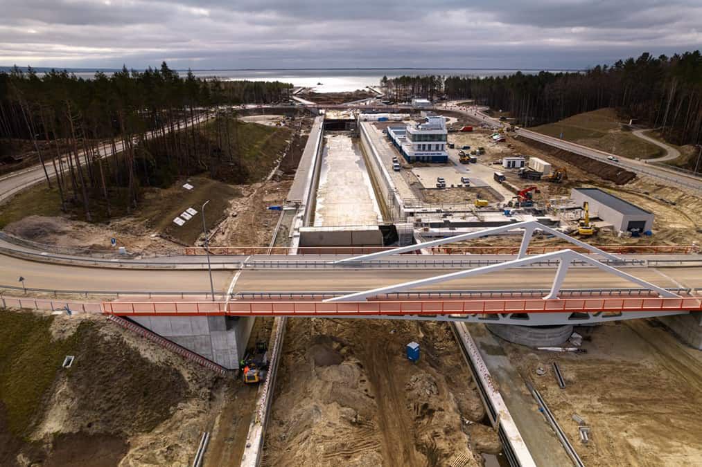 Przekop Mierzei Wiślanej, marzec 2022