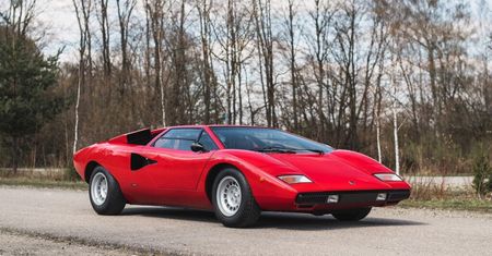 Lamborghini countach Roda Stewarta na sprzedaż. To bardzo rzadka wersja