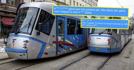 Pokazali wiadomości od pasażerów. "Jak nie zdążę to was k... spalę"
