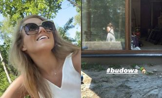 Agnieszka Kaczorowska nadaje z budowy nowego domu: "Dobrze mi tu. I zielono tu". Zdradziła, kiedy przeprowadzka