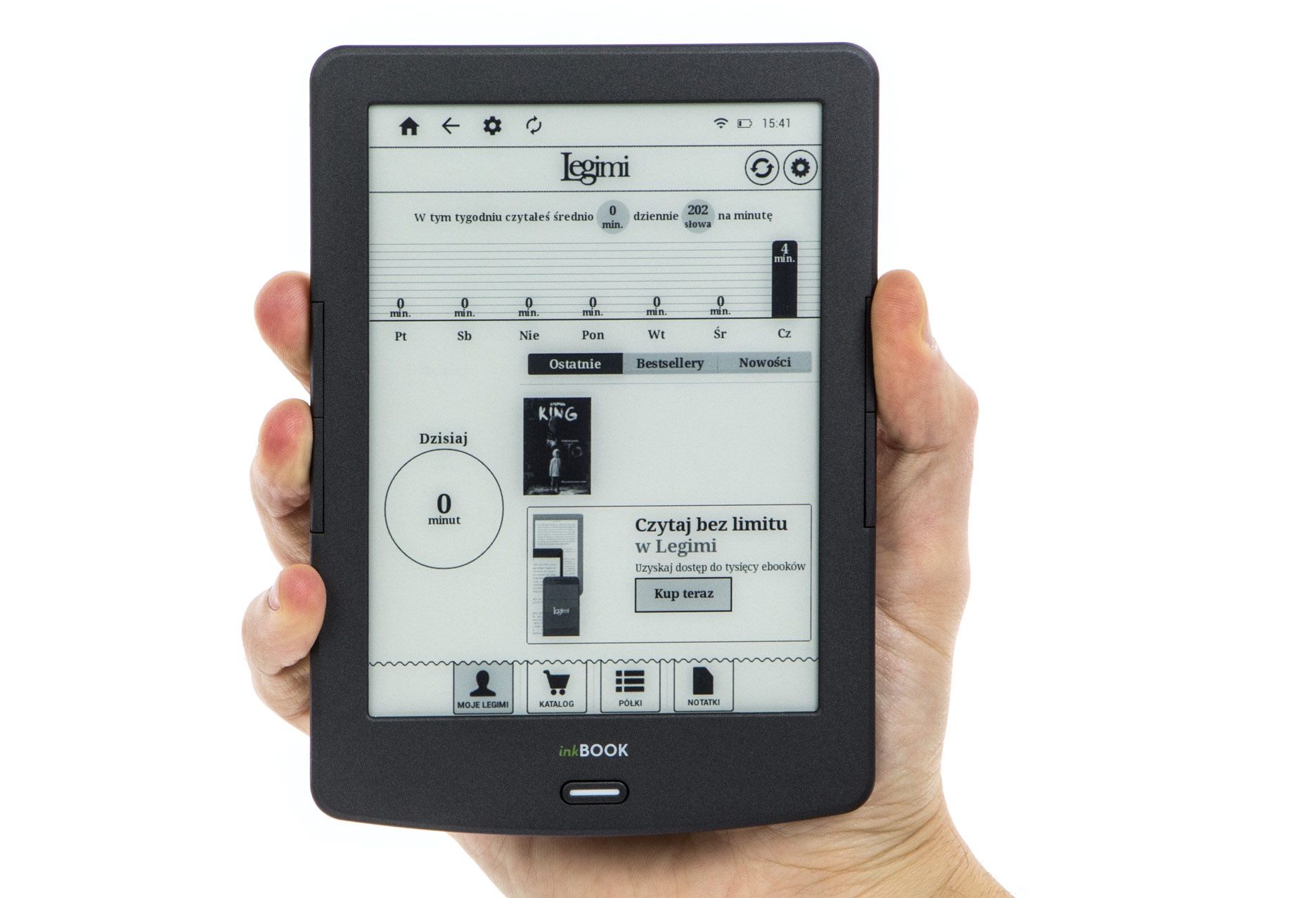 inkBOOK Classic 2 aplikacja Legimi