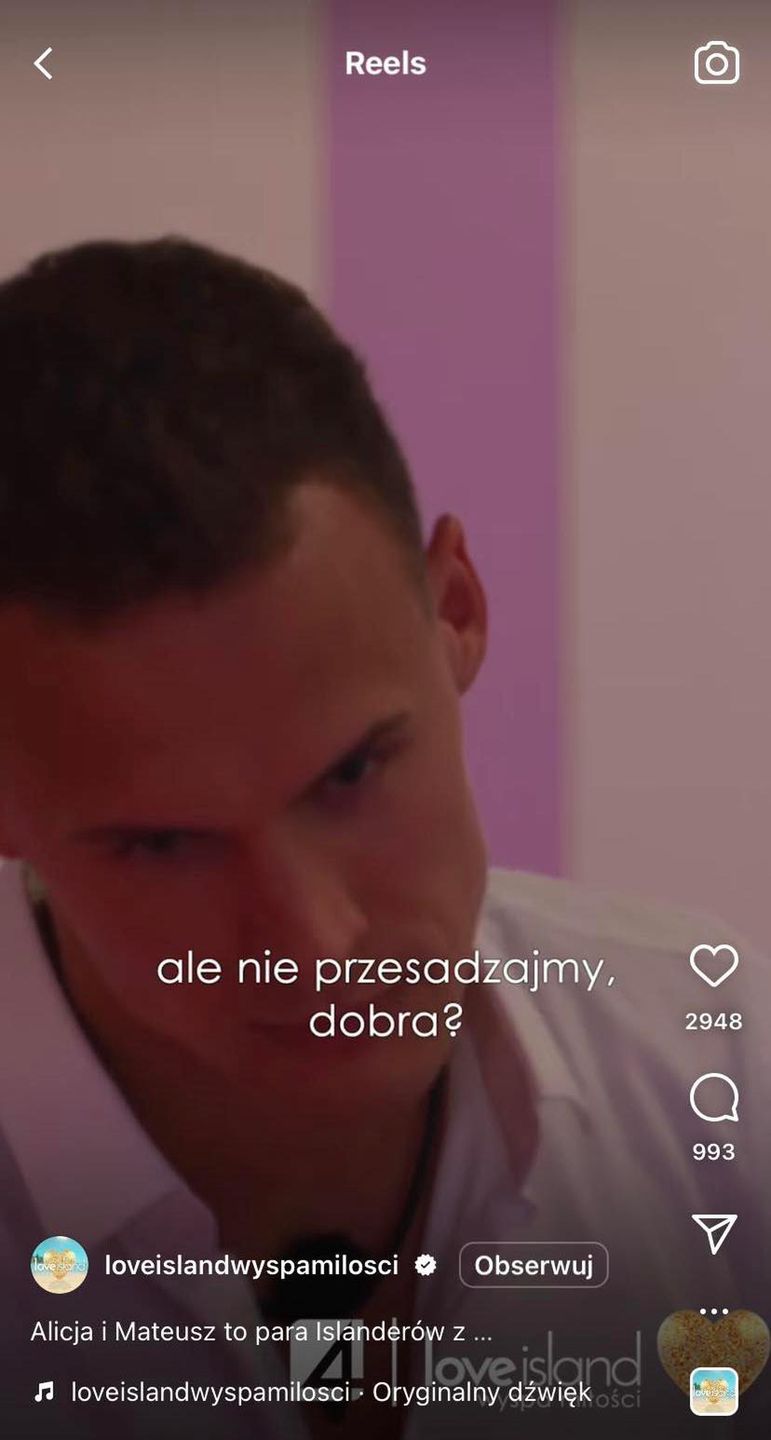 Awantura w "Love Island"