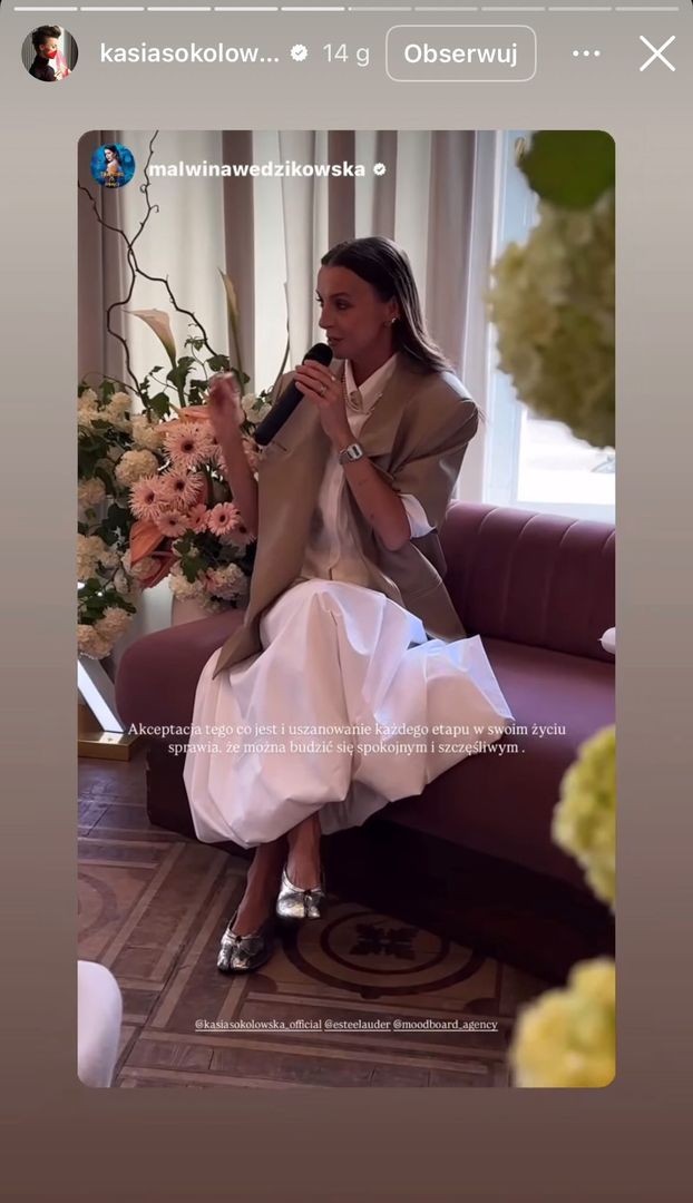 Katarzyna Sokołowska w balerinach typu Tabi