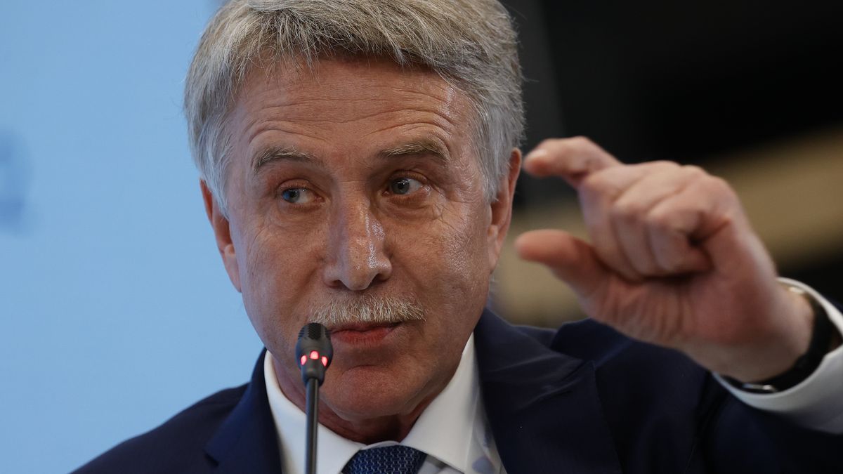 ST PETERSBURG, RUSSIA - JUNE 17: Chairman of NOVATEK Leonid Mikhelson attends St. Petersburg International Economic Forum in St. Petersburg, Russia on June 17, 2022. (Photo by Sefa Karacan/Anadolu Agency via Getty Images)