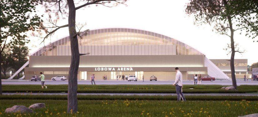 Wizualizacja dużej hali po remoncie