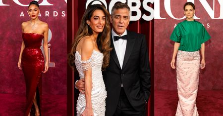 Gwiazdy brylują na Tony Awards: eleganccy Amal i George Clooneyowie, Nicole Scherzinger w czerwieni i Katie Holmes