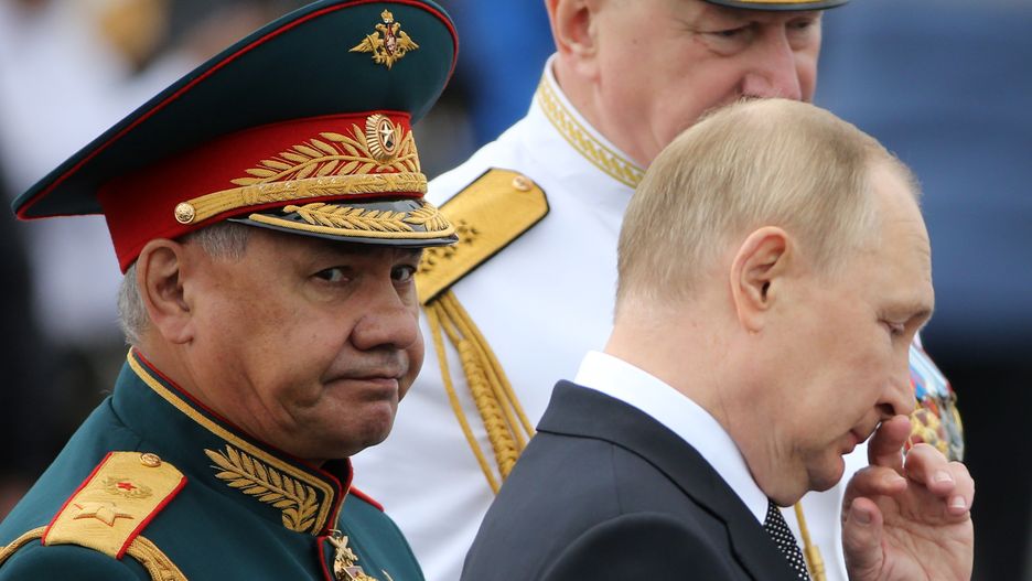 Siergiej Szojgu i Władimir Putin 