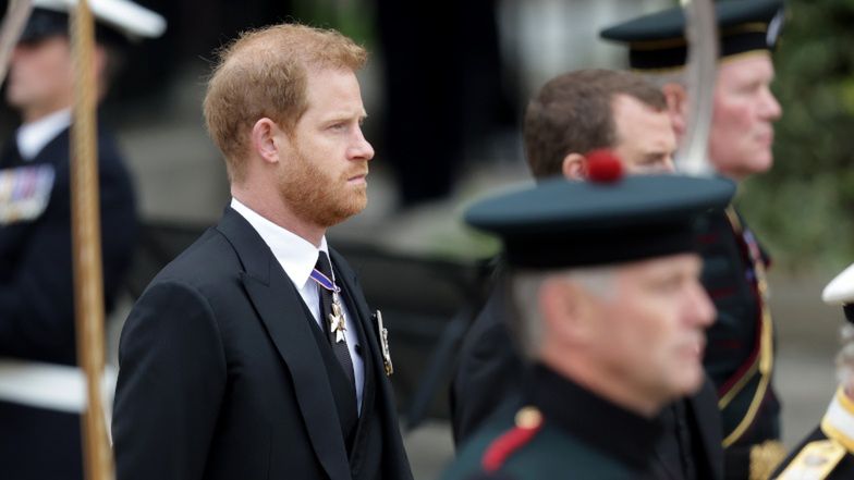 Rodzina królewska na uroczystościach pogrzebowych królowej Elżbiety II