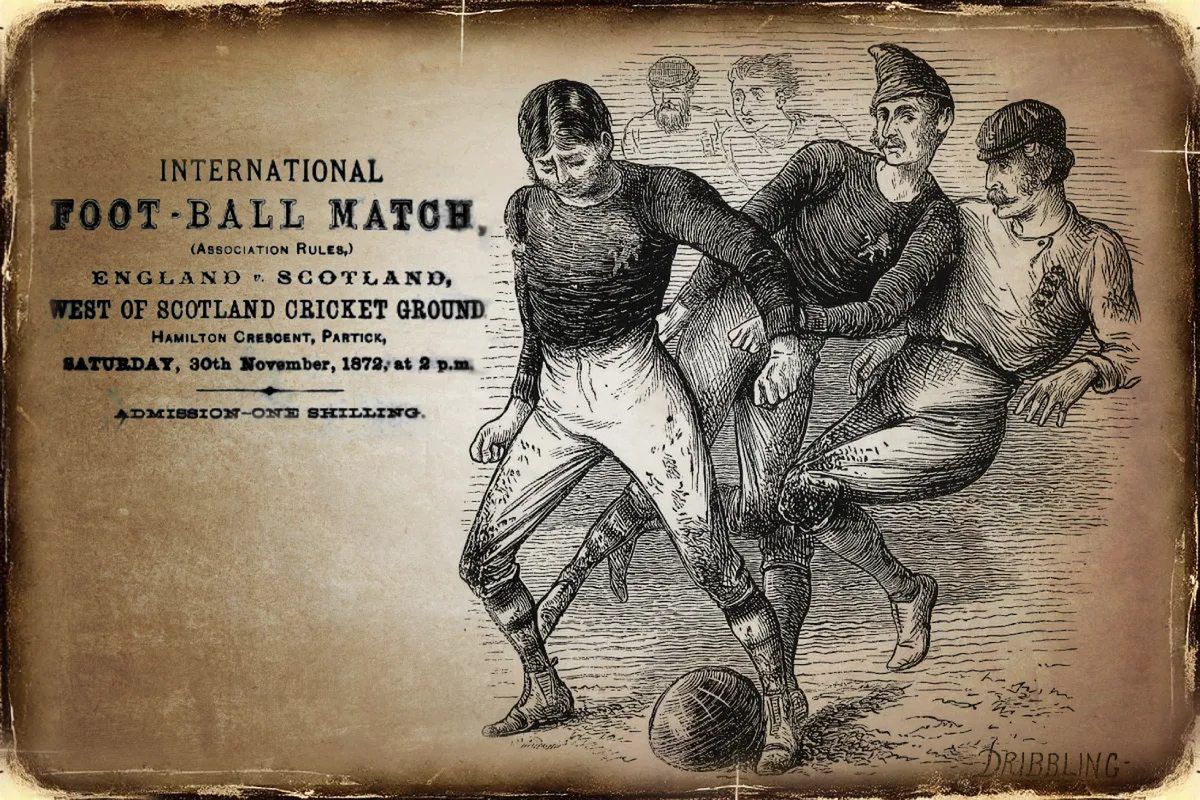 Szkocja kontra Anglia. Pierwszy mecz drużyn narodowych w piłce nożnej