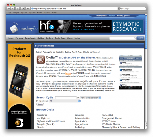 Cydia przez WWW 1