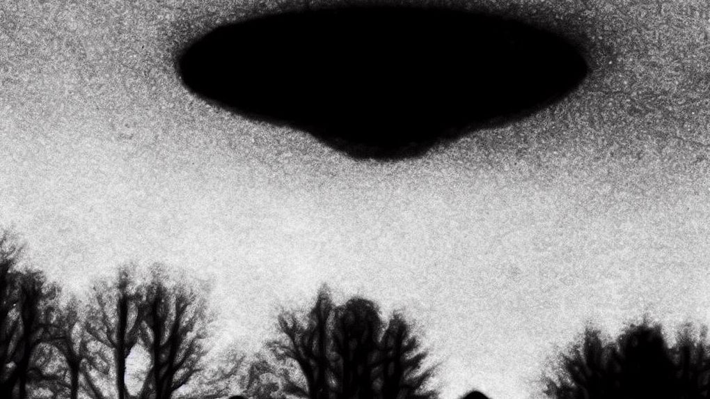 Wizualizacja obiektu dawniej określanego jako UFO (dziś UAP)