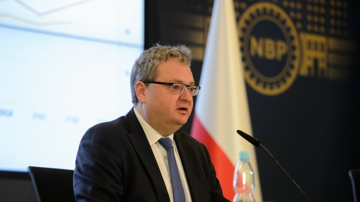 Prezentacja raportu o inflacji - listopad 202108.11.2021 Warszawa NBP Prezentacja raportu o inflacji - listopad 2021 wraz z projekcja inflacji i wzrostu gospodarczego  fot. Zbyszek Kaczmarek/REPORTER n/z Piotr SzpunarZbyszek Kaczmarek/REPORTER