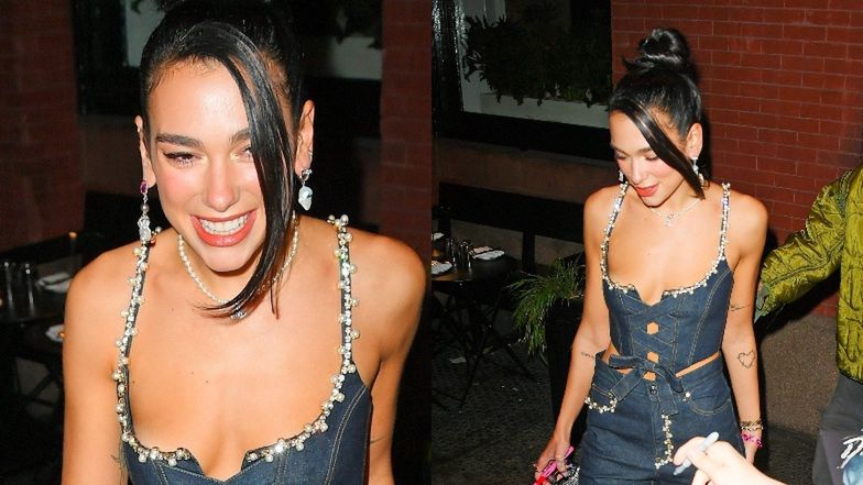 Dua Lipa w obcisłym topie