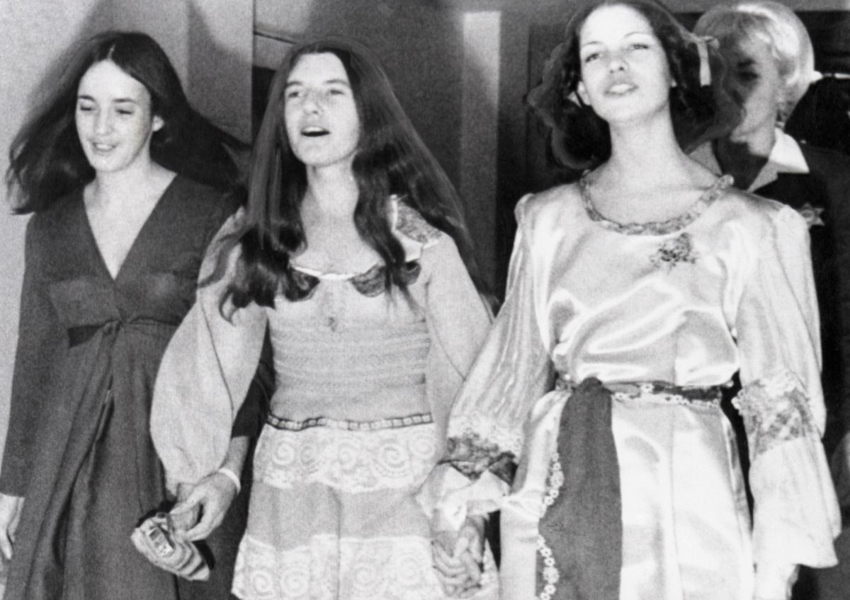 Susan Atkins, Patricia Krenwinkel i Leslie Van Houten, morderczynie z sekty Mansona