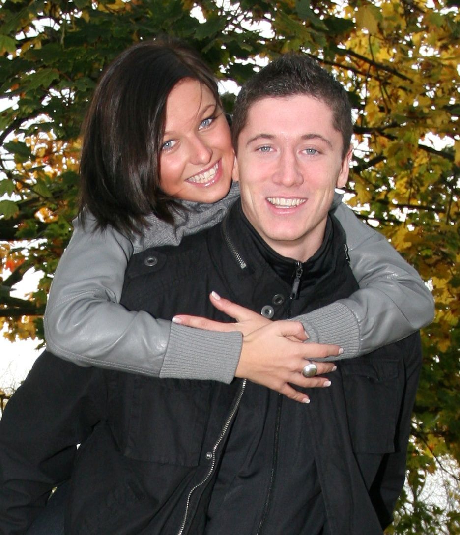 Anna i Robert Lewandowscy w 2008 roku