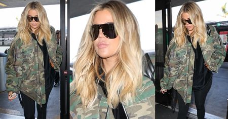 Khloe Kardashian ukrywa brzuch pod wielką kurtką (FOTO)